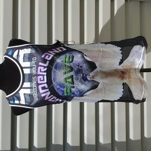 Dolls kill wonderland jersey top size small